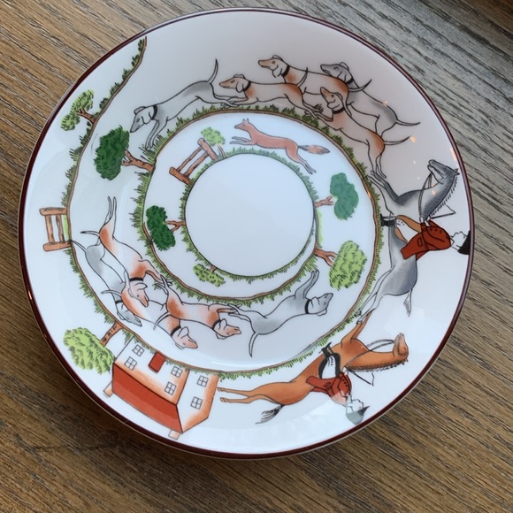 Coalport Hunting Scene small Saucer Plate #7 - Vintage - Fine Bone China - Picture 3 of 9